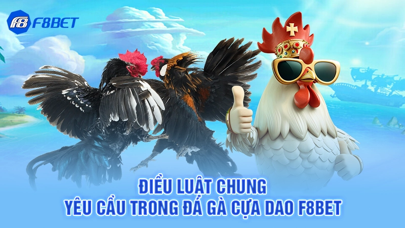 Điều luật chung yêu cầu trong đá gà cựa dao F8bet